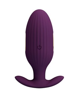 Pretty Love - Jefferson - Vibrerende E-stim Buttplug - Met App Control - Electroshock - Paars