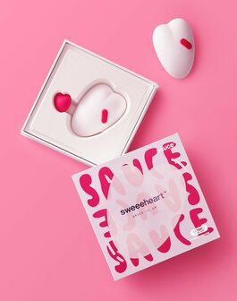 Sauce - Sweeeheart - Clitorisvibrator - Wit/Roze