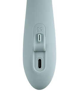 Svakom - Chika - Verwarmende Rabbit Vibrator - Tarzan Vibrator - Met App Control - Lichtgrijs