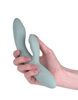 Svakom - Chika - Verwarmende Rabbit Vibrator - Tarzan Vibrator - Met App Control - Lichtgrijs