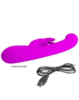 Pretty Love - Lamar - Rabbit Vibrator- Tarzan Vibrator - Met LCD Display - Dieproze