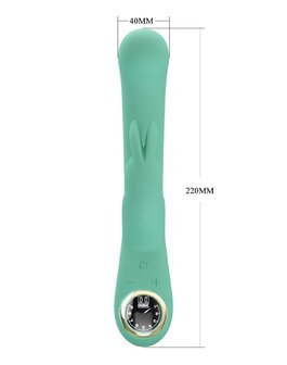 Pretty Love - Lamar - Rabbit Vibrator- Tarzan Vibrator - Met LCD Display - Lichtblauw