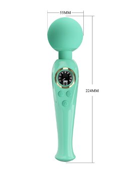 Pretty Love - Skyler - Wand Vibrator - Met LCD Display - Turquoise