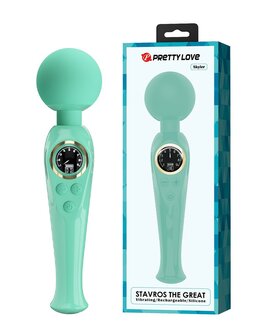 Pretty Love - Skyler - Wand Vibrator - Met LCD Display - Turquoise