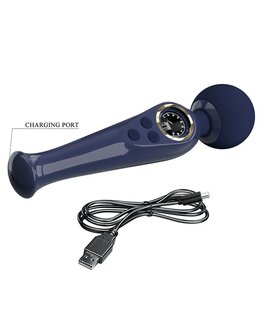 Pretty Love - Skyler - Wand Vibrator - Met LCD Display - Donkerblauw