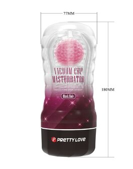 Pretty Love - Black Hole - Masturbator Cup - Met Rollende Bal Voor Extra Sensaties - Roze