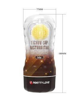 Pretty Love - Stellar Vacu&radic;&ordm;m - Masturbator Cup - Met Rollende Bal Voor Extra Sensaties - Geel