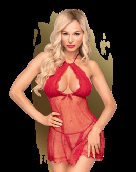 Penthouse - Lingerie Libido Boost Babydoll - rood