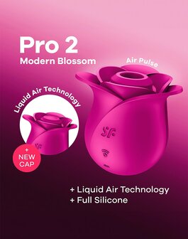 Satisfyer - Pro 2 Modern Blossom - Luchtdruk Vibrator - Roze