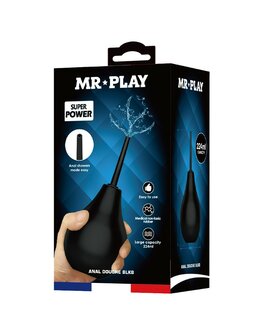 Mr. Play - Anaal Douche - Handzaam Model - Smalle Canule - Zwart