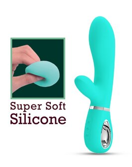 Pretty Love - Thomas - Rabbit Vibrator- Turquoise