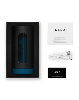 LELO - F1S V3 XL - Interactieve Masturbator met App Control - Blauw/Zwart