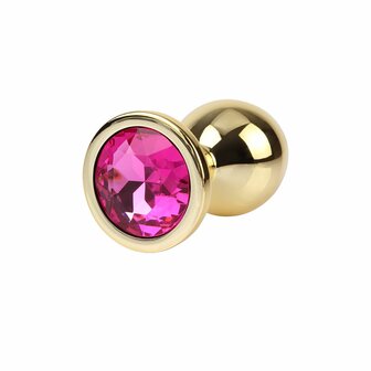 Matrix Mont - Rosy Gem - Gouden Anaal Plug - Aluminium - Diameter 33 mm