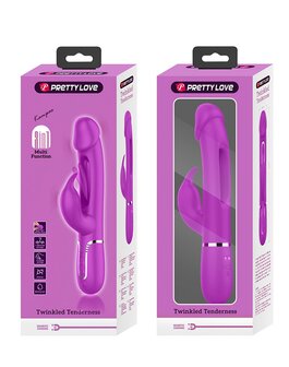 Pretty Love - Kampas - Rabbit Vibrator - Paars