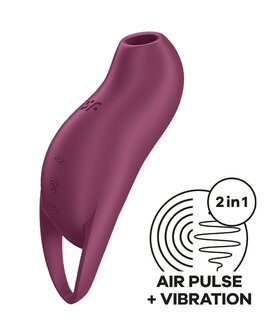 Satisfyer - Pocket Pro - Compacte Vibrerende Luchtdruk Vibrator - Paars