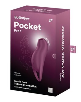 Satisfyer - Pocket Pro - Compacte Vibrerende Luchtdruk Vibrator - Paars