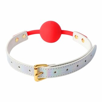 Kiotos BDSM - Summertime - Ball Gag - Wit/Rood