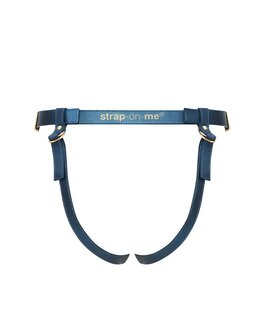 Strap-On-Me - Strap-on Harnas Generous - PU Leer - Petrol Blauw