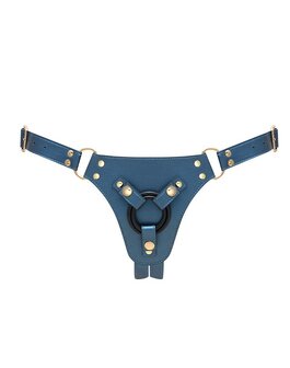 Strap-On-Me - Strap-on Harnas Generous - PU Leer - Petrol Blauw