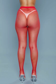 Be Wicked - Up All Night - Mini Visnet Panty - Rood - One Size