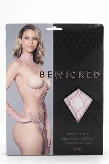 Be Wicked - Dancing All Night - Grote Gaten Visnet Body - Roze - One Size