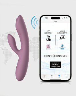 Svakom - Trysta Neo - Interactieve Rabbit Vibrator met G-Spot Balletje - Pink