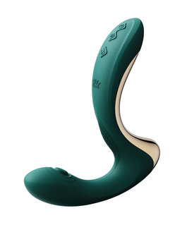 Zalo - Talis - G-Spot Pulsewave Vibrator met Zuigfunctie en Verwarmfunctie - Smaragd Groen