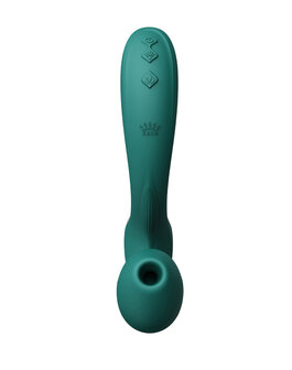 Zalo - Talis - G-Spot Pulsewave Vibrator met Zuigfunctie en Verwarmfunctie - Smaragd Groen