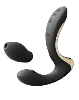 Zalo - Talis - G-Spot Pulsewave Vibrator met Zuigfunctie en Verwarmfunctie - Zwart