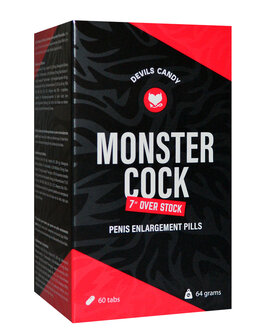 Morningstar -  Devils Candy Monster Cock 7&quot; Overstock - Hardere Erecties - 60 tabletten