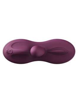 Zalo - Flora - Vibrator-kussen - Hands-free Vibrator - Met Warmtefunctie - Amethyst Paars