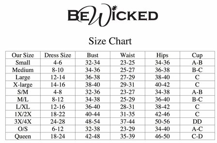 Be Wicked - Raven - Kanten Body - Zwart - Maat XL