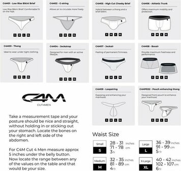 Cut4Men - Sexy Kanten Heren G-string -  Zwart - Maat S/M