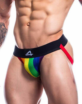 Cut4Men - Sexy Jockstrap -  Pride - Rainbow - Maat L