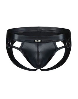 Cut4Men - Sexy Wetlook Jockstrap -  Dungeon - Zwart - Maat M