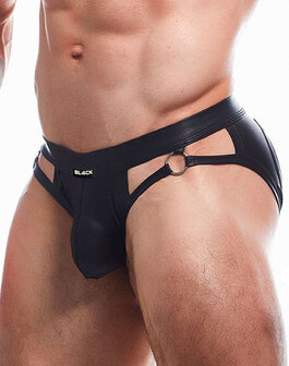 Cut4Men - Sexy Wetlook Jockstrap -  Dungeon - Zwart - Maat M