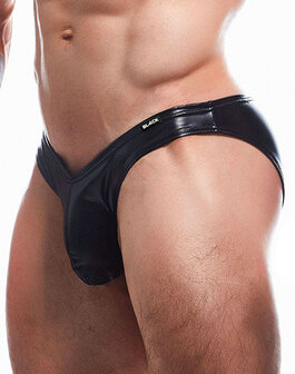 Cut4Men - Sexy Wetlook Herenslip -  Boost - Zwart - Maat M