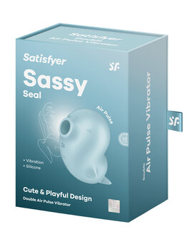 Satisfyer - Sassy Seal - Luchtdruk Vibrator - Lichtblauw