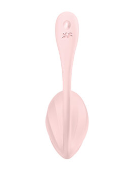 Satisfyer - Ribbed Petal Rose - Draagbare Vibrator - Panty Vibrator - Vibrerend Eitje - Met App Control - Roze