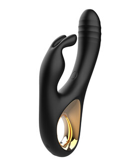 Rimba - Sensual nights SN09 - Stotende Rabbit Vibrator - Zwart