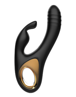 Rimba - Sensual nights SN09 - Stotende Rabbit Vibrator - Zwart