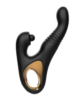 Rimba - Sensual nights SN08 - Stotende Vibrator met Tapping Functie - Zwart