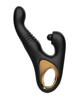 Rimba - Sensual nights SN08 - Stotende Vibrator met Tapping Functie - Zwart