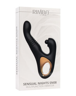 Rimba - Sensual nights SN08 - Stotende Vibrator met Tapping Functie - Zwart