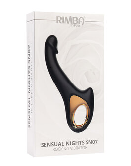 Rimba - Sensual nights SN07 - G-Spot Vibrator met Bewegende Kop - Zwart