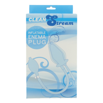 CleanStream - Opblaasbare Enema of Klysma Plug - Zwart