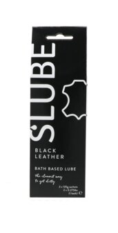 Slube - Black Leather - Single Bath Play - Body to Body Glijmiddel - 2 x 125 gram