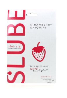 Slube - Strawberry Daiquiri - Double Bath Play - Body to Body Glijmiddel - 2 x 250 gram