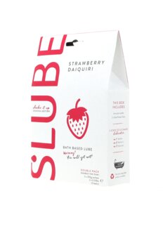 Slube - Strawberry Daiquiri - Double Bath Play - Body to Body Glijmiddel - 2 x 250 gram