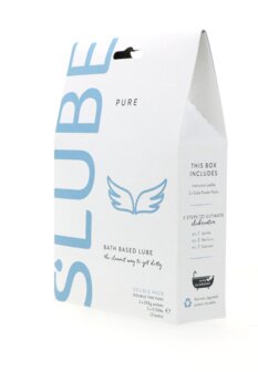 Slube - Pure - Double Bath Play - Body to Body Glijmiddel - 2 x 250 gram